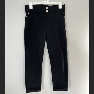 Black Cropped Trousers